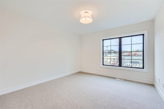 view of carpeted empty room