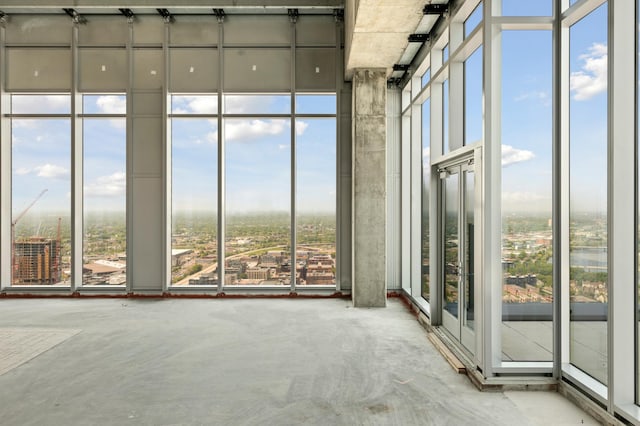 interior space with a wealth of natural light