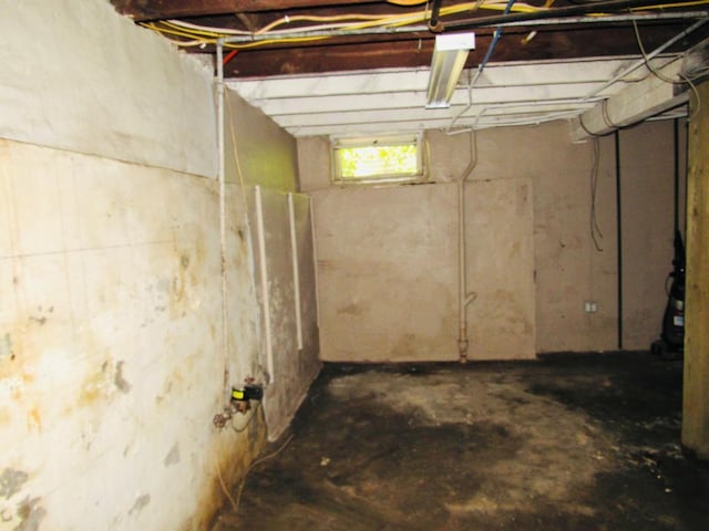 view of basement