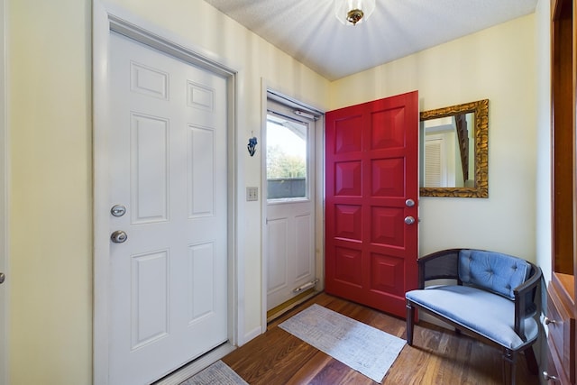 entrance foyer featuring hardwood / wood-style floors