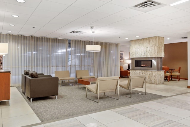 lobby with visible vents