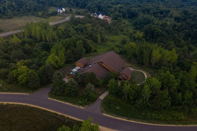 view of aerial view