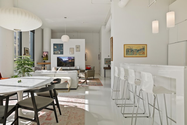 view of dining area