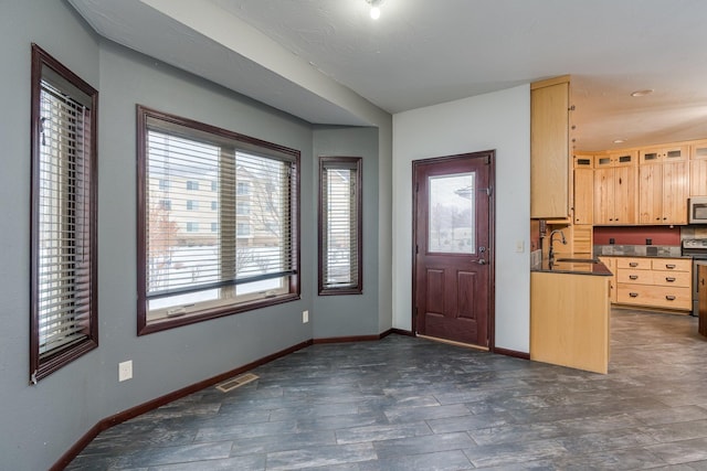 entryway with sink