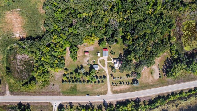 bird's eye view featuring a rural view