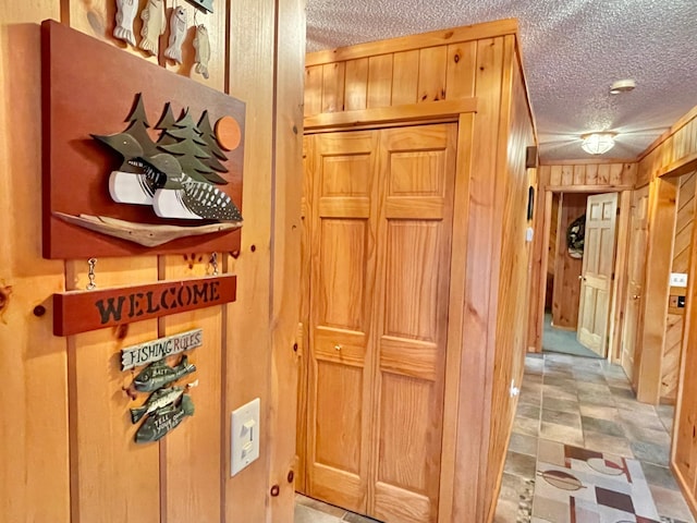 29724 387th St, Waubun, MN 56589 - detailed view of a textured ceiling and wood walls