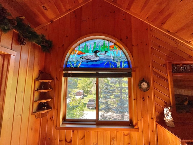 29724 387th St, Waubun, MN 56589 - detailed view of wooden walls and wooden ceiling