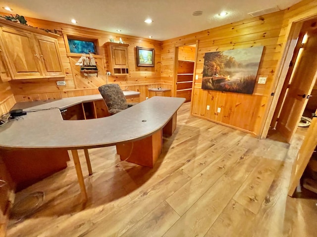 29724 387th St, Waubun, MN 56589 - bar featuring wooden walls, light wood-style floors, and recessed lighting