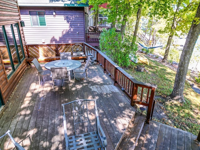 29724 387th St, Waubun, MN 56589 - deck with outdoor dining space