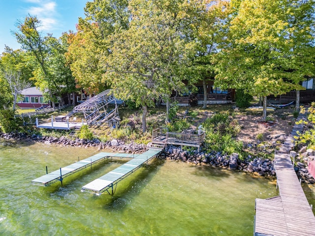 29724 387th St, Waubun, MN 56589 - dock area featuring a water view