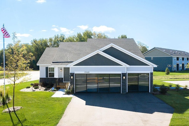 view of front of house with a front yard