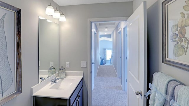 bathroom with vanity