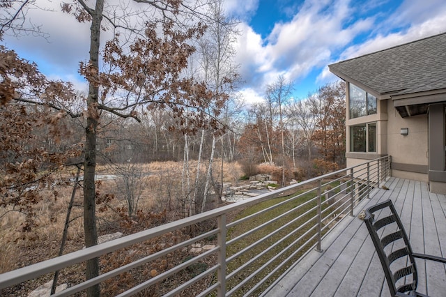 1 Capaul Woods Ct, North Oaks, MN 55127 - view of wooden deck