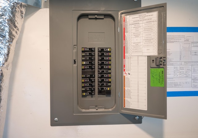 utilities with electric panel