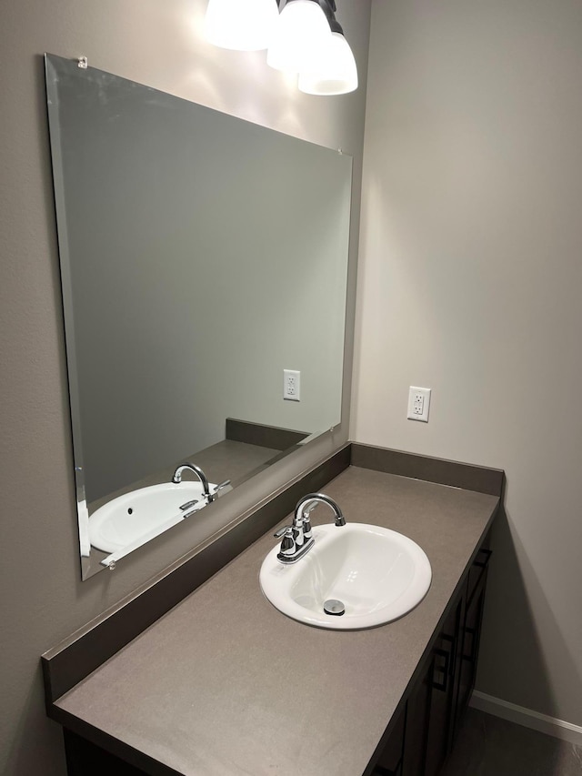 bathroom with vanity