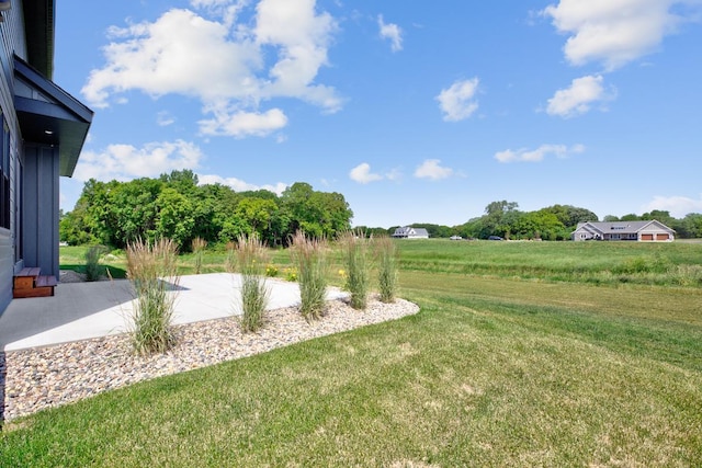 view of yard with a patio area