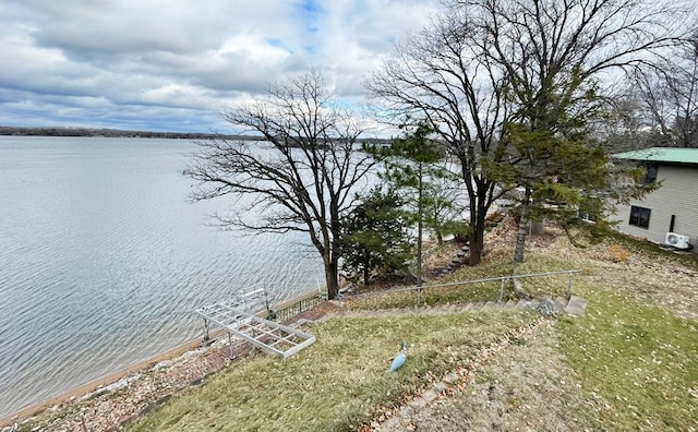 view of property view of water