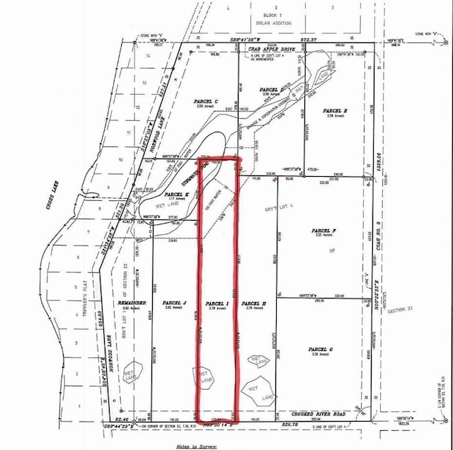 000000 Crooked River Rd Unit I, Chengwatana Twp MN, 55063 land for sale