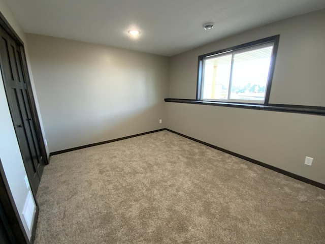 view of carpeted empty room