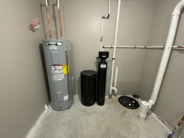 utilities featuring electric water heater