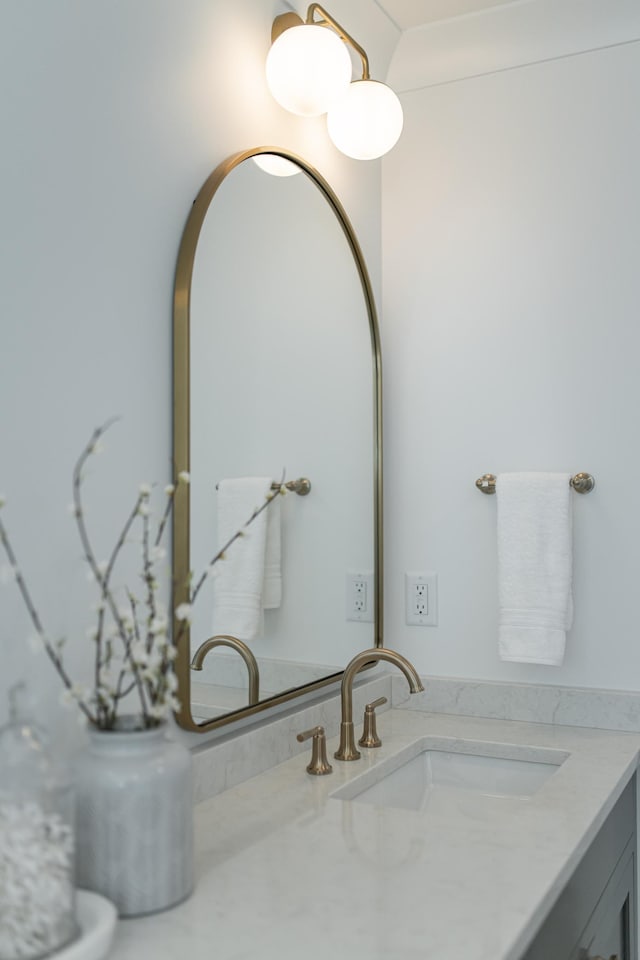 bathroom with vanity