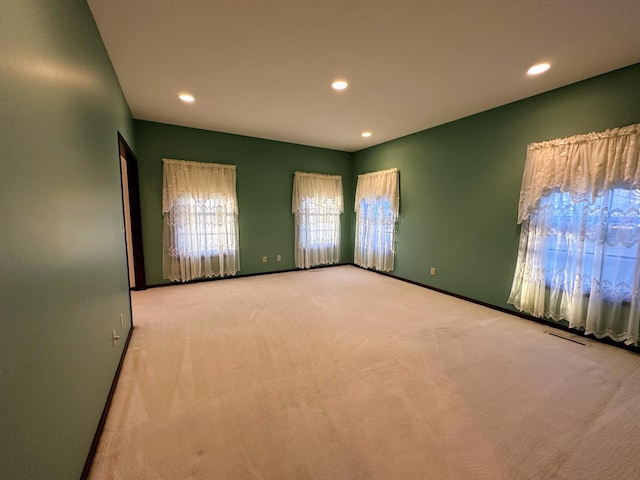 view of carpeted empty room