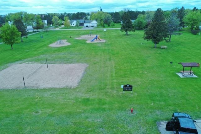 birds eye view of property