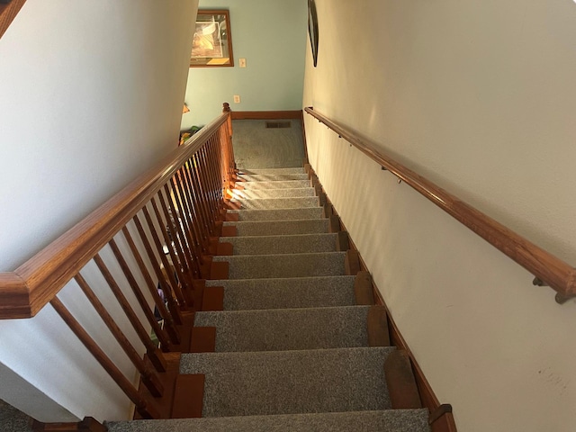 25427 260th St, Callaway, MN 56521 - stairs with carpet flooring and visible vents