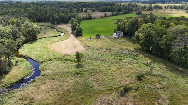 bird's eye view featuring a rural view