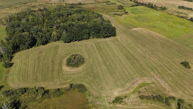 aerial view featuring a rural view