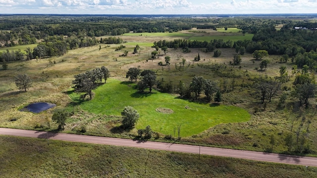 bird's eye view featuring a rural view