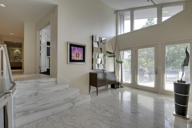 interior space featuring french doors