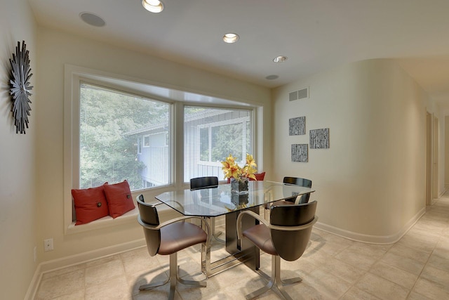 view of dining room