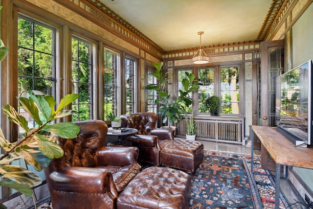 view of sunroom / solarium