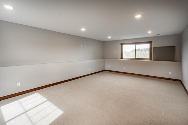 view of carpeted empty room