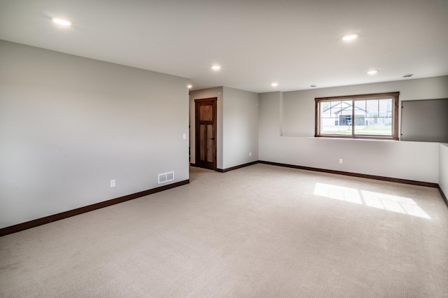 view of carpeted empty room