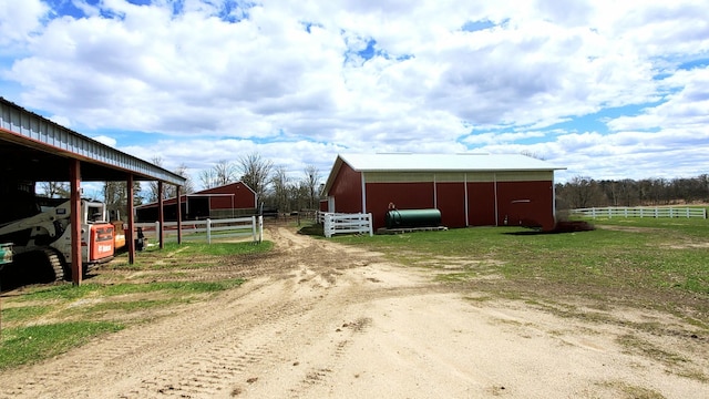 28419 220th St, Shevlin, MN 56676 - horse barn with heating fuel and a view of rural / pastoral area