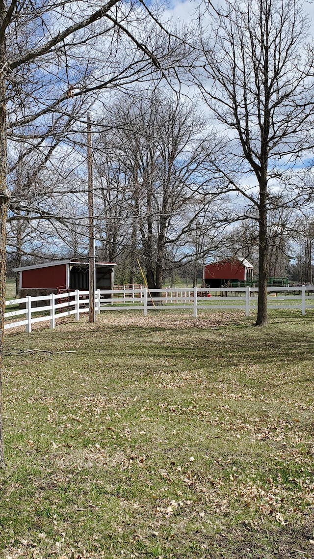 28419 220th St, Shevlin, MN 56676 - view of yard featuring an outdoor structure and a pole building