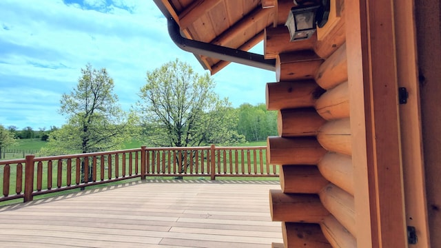 28419 220th St, Shevlin, MN 56676 - view of wooden deck