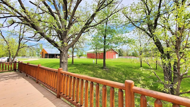 28419 220th St, Shevlin, MN 56676 - wooden terrace with a rural view