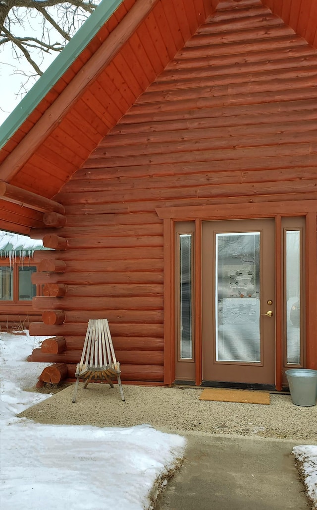 28419 220th St, Shevlin, MN 56676 - view of home's exterior featuring log exterior