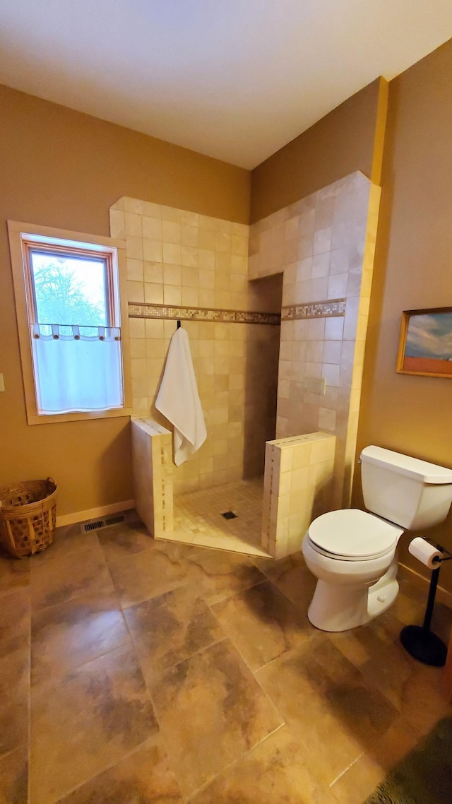 28419 220th St, Shevlin, MN 56676 - bathroom featuring toilet and a tile shower