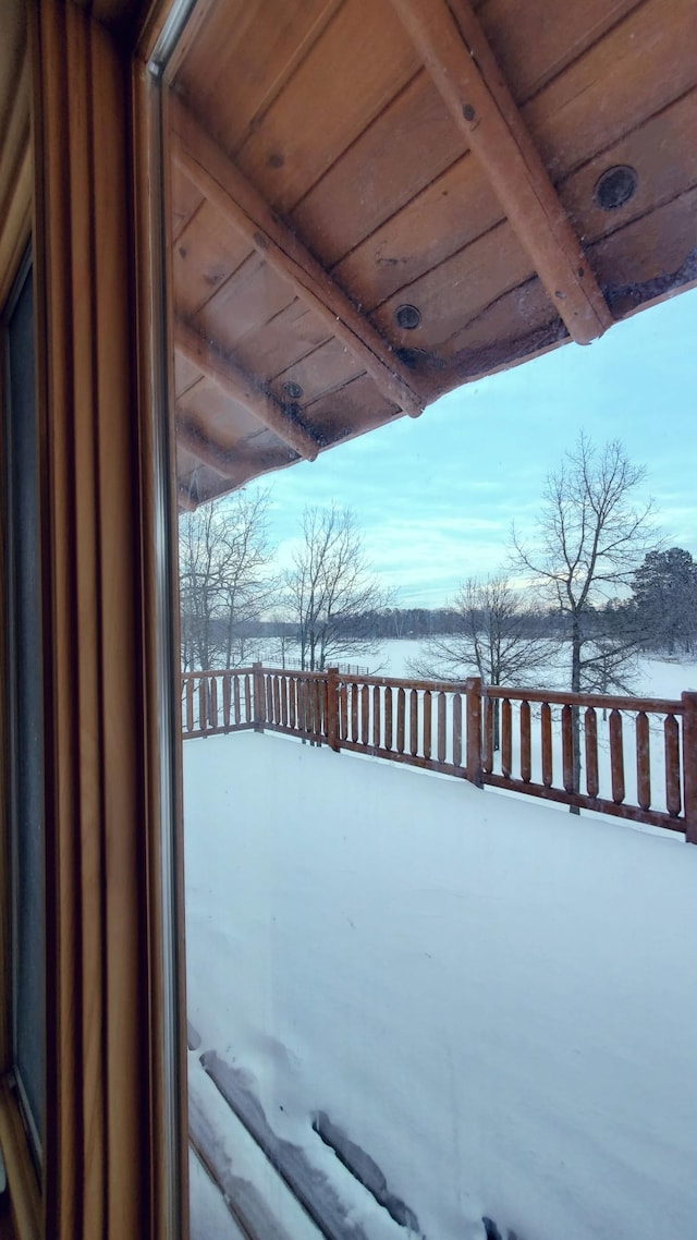 28419 220th St, Shevlin, MN 56676 - view of snow covered patio