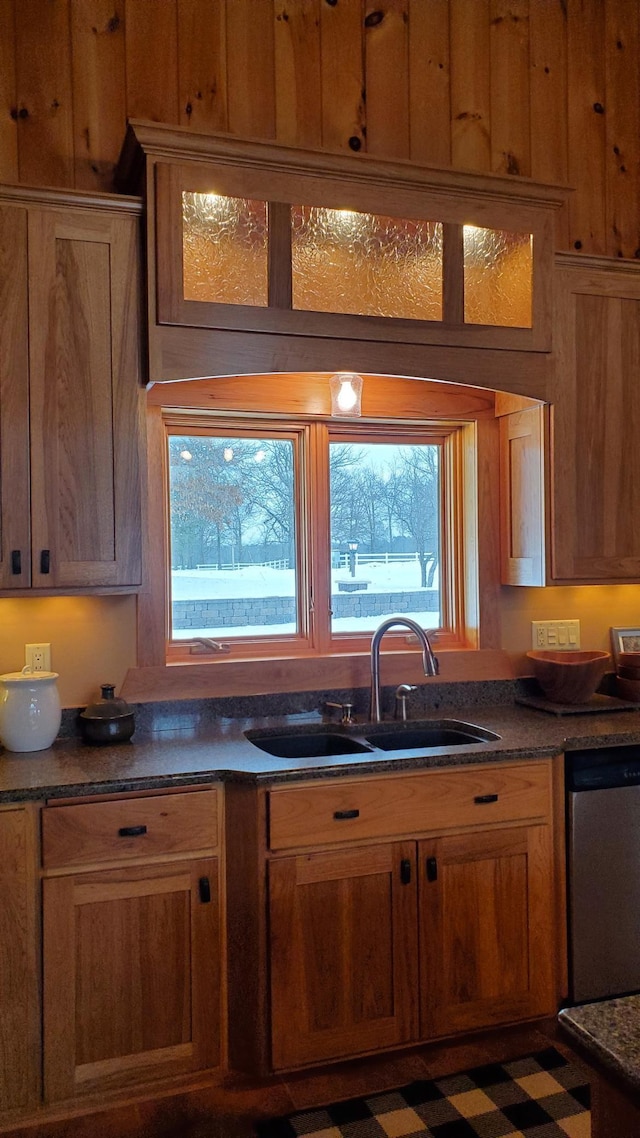 28419 220th St, Shevlin, MN 56676 - kitchen featuring dishwasher and a sink