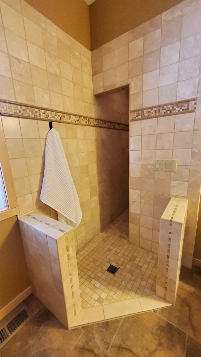 28419 220th St, Shevlin, MN 56676 - bathroom featuring a tile shower