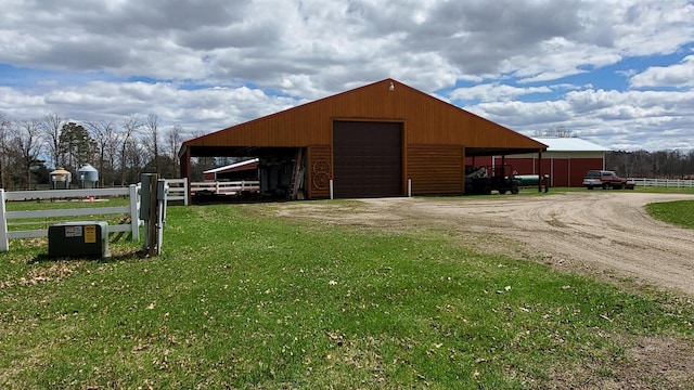 28419 220th St, Shevlin, MN 56676 - view of pole building with dirt driveway