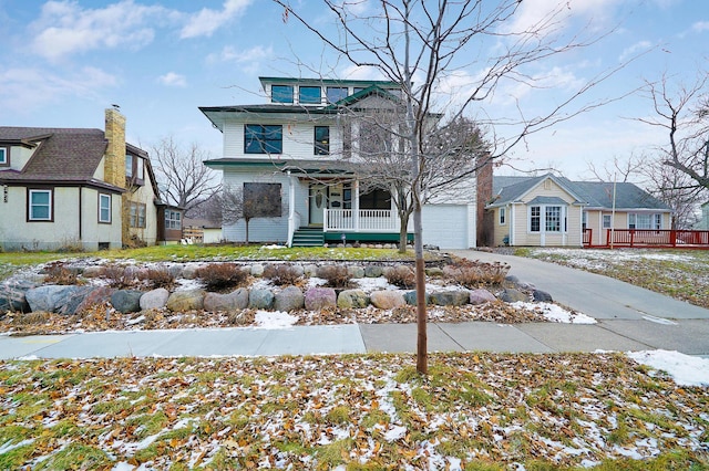 view of front of house featuring a porch