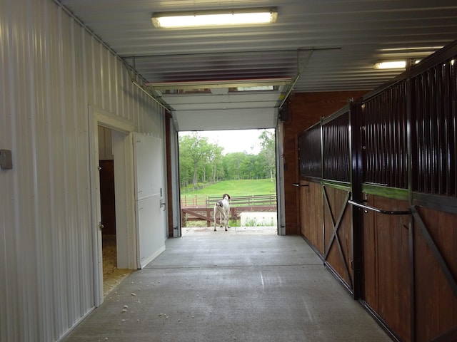 view of horse barn