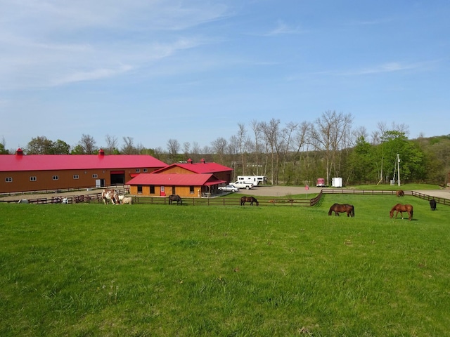 view of home's community featuring a rural view