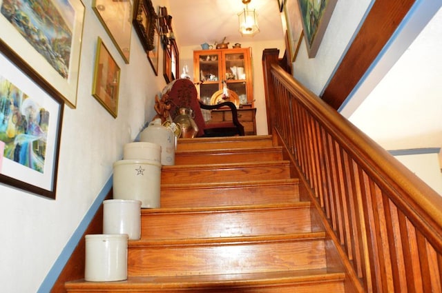 view of stairs